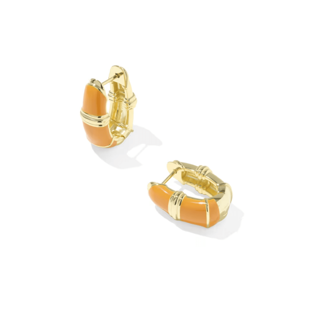 Courtney Enamel Huggie Earrings - Lizzy G's Fine Gifts