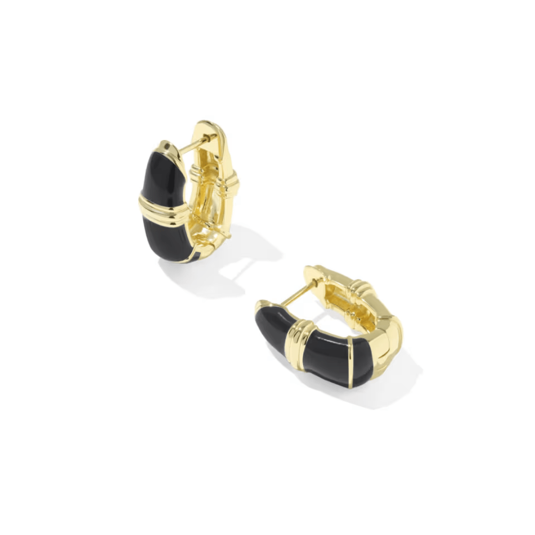 Courtney Enamel Huggie Earrings - Lizzy G's Fine Gifts