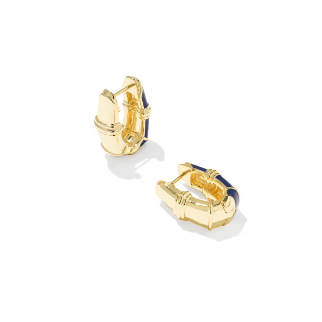 Courtney Enamel Huggie Earrings - Lizzy G's Fine Gifts