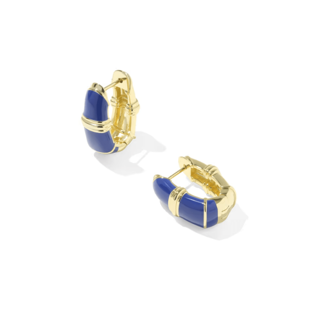 Courtney Enamel Huggie Earrings - Lizzy G's Fine Gifts