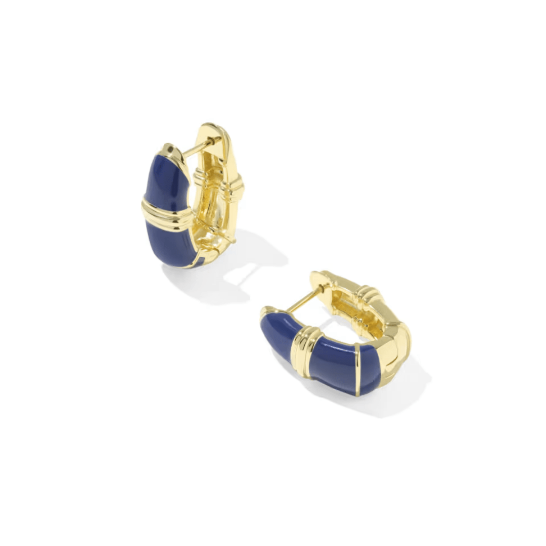 Courtney Enamel Huggie Earrings - Lizzy G's Fine Gifts