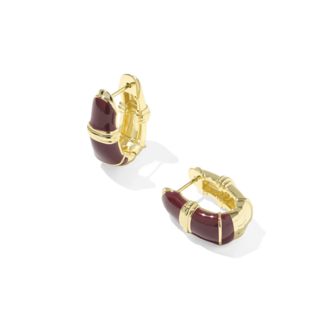 Courtney Enamel Huggie Earrings - Lizzy G's Fine Gifts