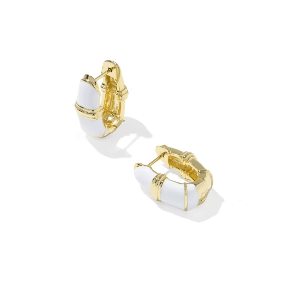 Courtney Enamel Huggie Earrings - Lizzy G's Fine Gifts