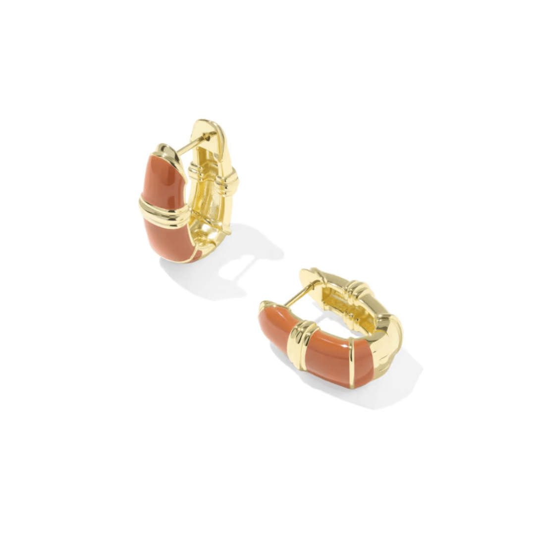 Courtney Enamel Huggie Earrings - Lizzy G's Fine Gifts