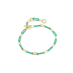 Courtney Enamel Link Bracelet - Lizzy G's Fine Gifts