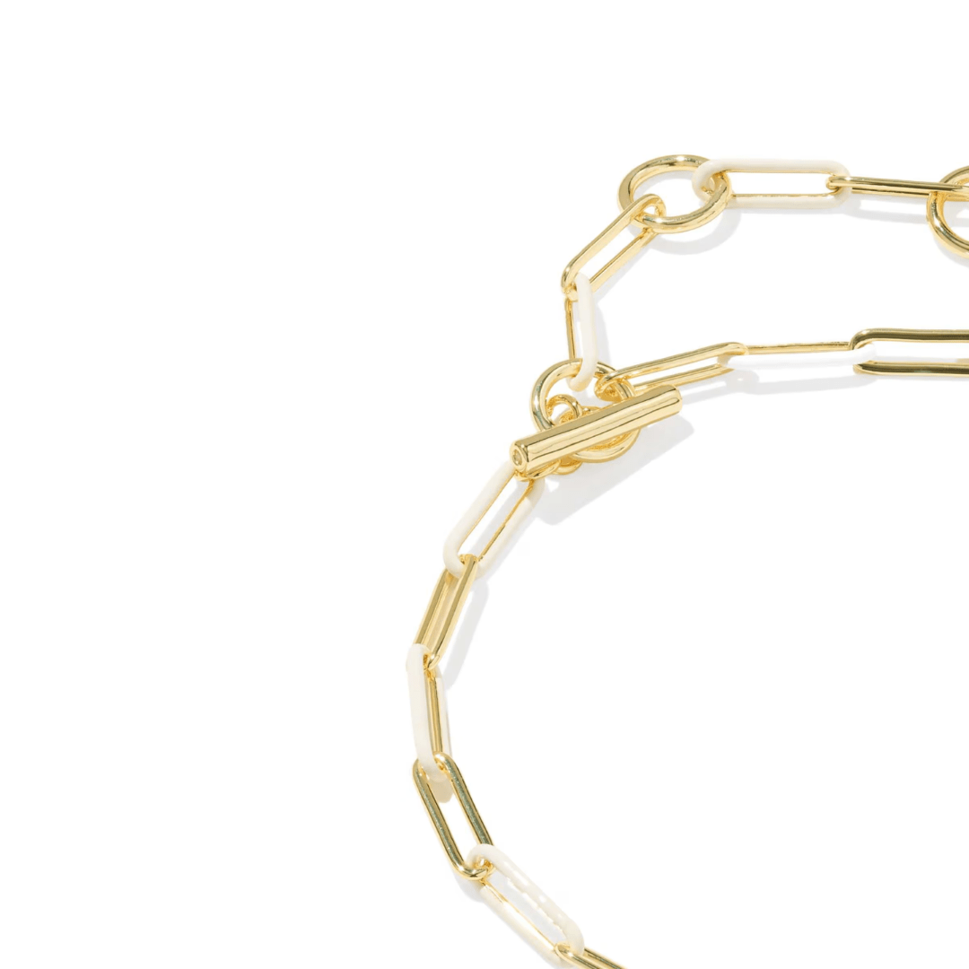 Courtney Enamel Link Bracelet - Lizzy G's Fine Gifts