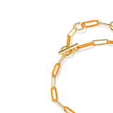Courtney Enamel Link Bracelet - Lizzy G's Fine Gifts