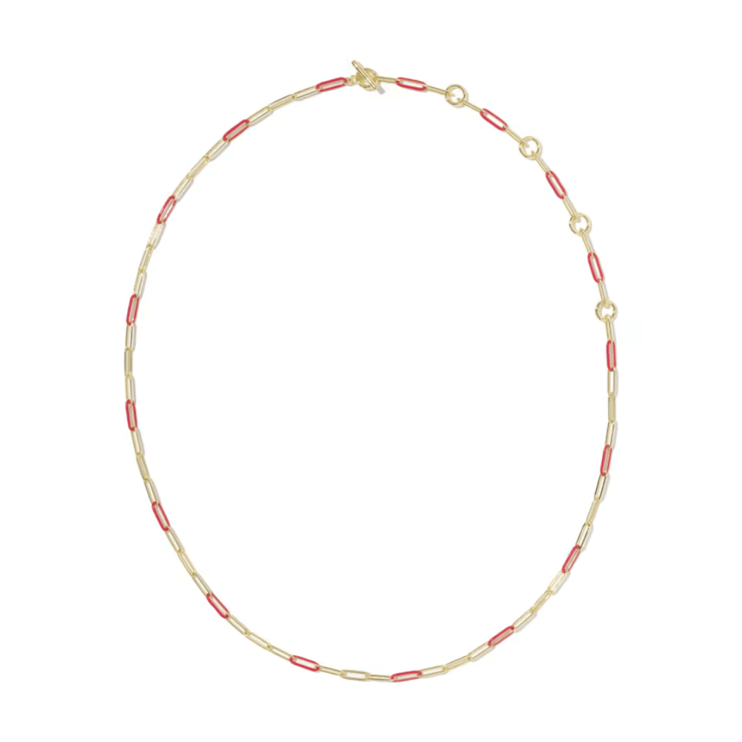 Courtney Enamel Link Necklace - Lizzy G's Fine Gifts