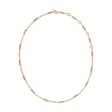 Courtney Enamel Link Necklace - Lizzy G's Fine Gifts