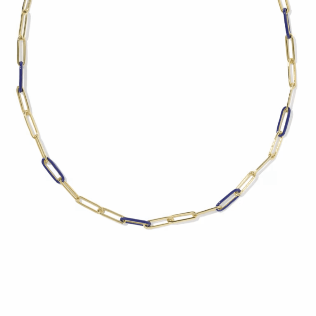 Courtney Enamel Link Necklace - Lizzy G's Fine Gifts