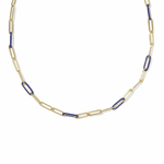 Courtney Enamel Link Necklace - Lizzy G's Fine Gifts