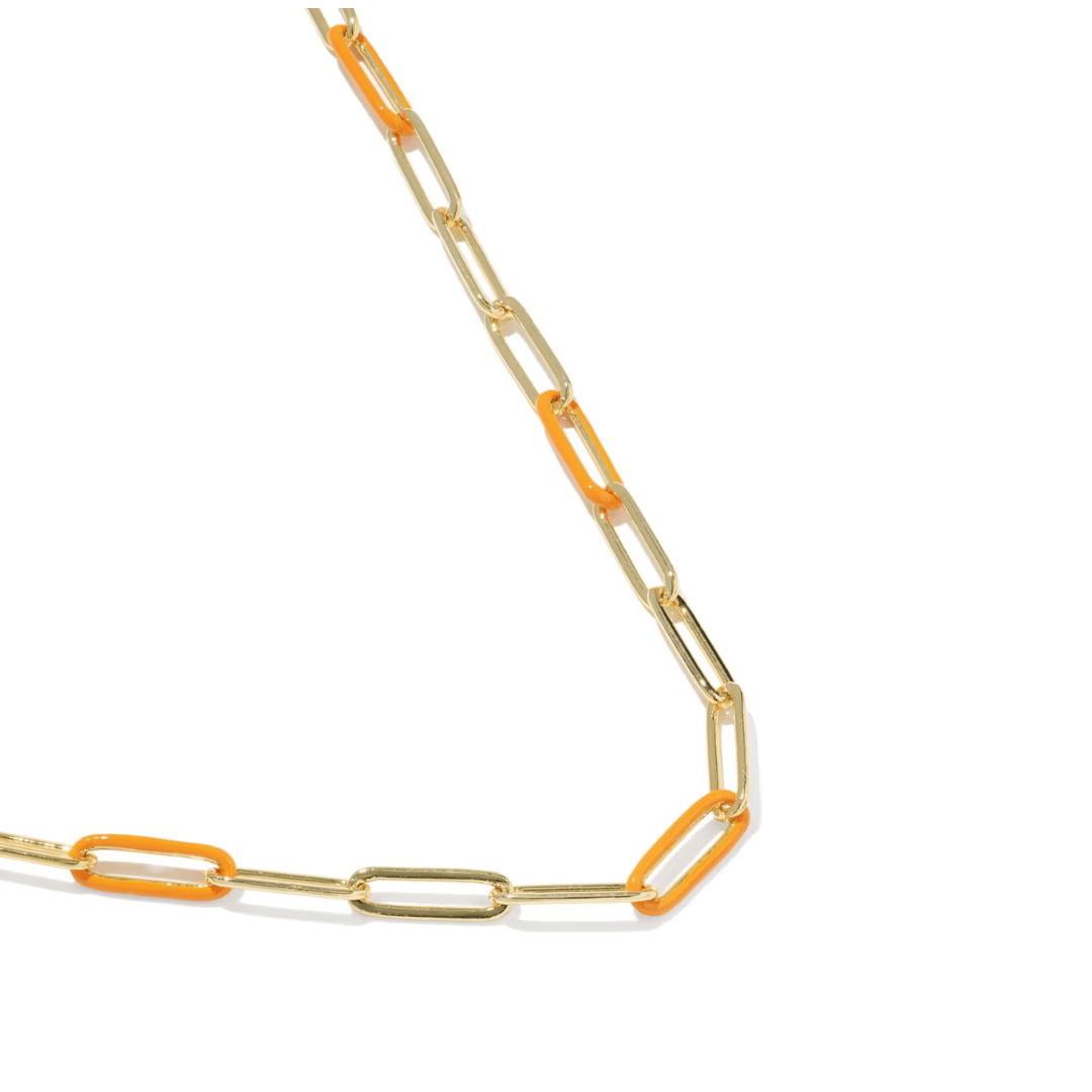 Courtney Enamel Link Necklace - Lizzy G's Fine Gifts