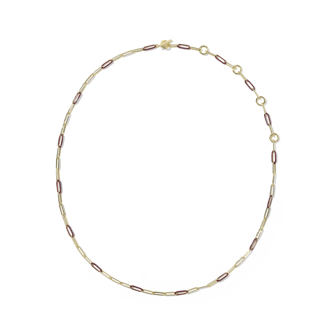 Courtney Enamel Link Necklace - Lizzy G's Fine Gifts