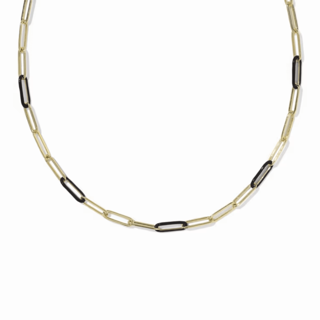 Courtney Enamel Link Necklace - Lizzy G's Fine Gifts