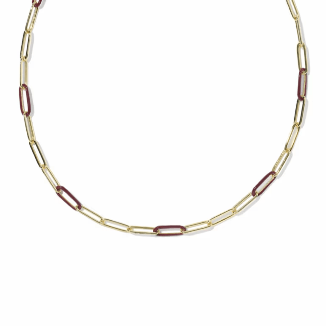 Courtney Enamel Link Necklace - Lizzy G's Fine Gifts