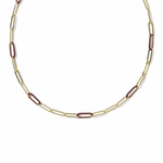 Courtney Enamel Link Necklace - Lizzy G's Fine Gifts