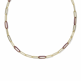Courtney Enamel Link Necklace - Lizzy G's Fine Gifts
