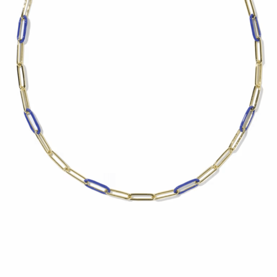 Courtney Enamel Link Necklace - Lizzy G's Fine Gifts