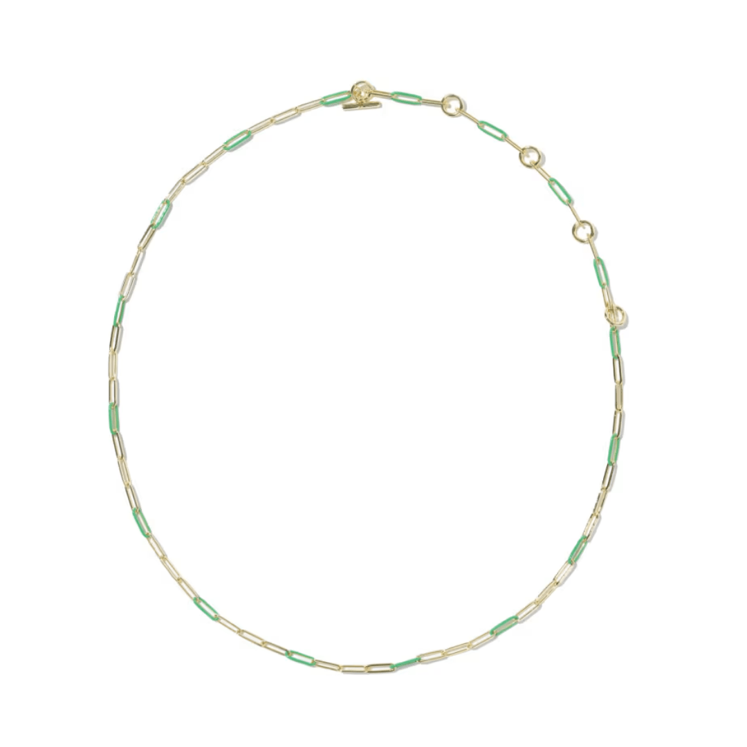 Courtney Enamel Link Necklace - Lizzy G's Fine Gifts