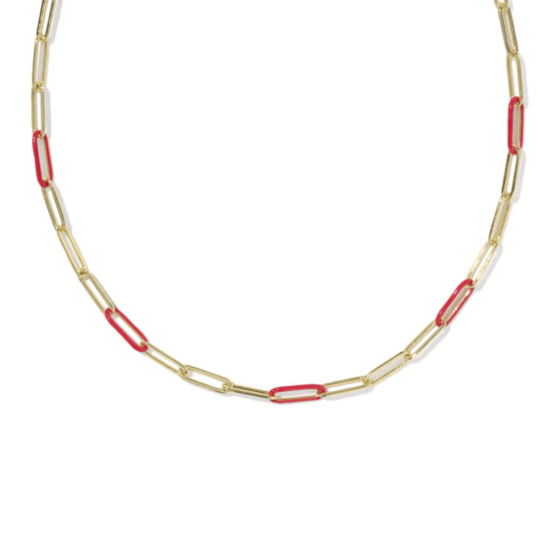 Courtney Enamel Link Necklace - Lizzy G's Fine Gifts