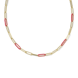 Courtney Enamel Link Necklace - Lizzy G's Fine Gifts