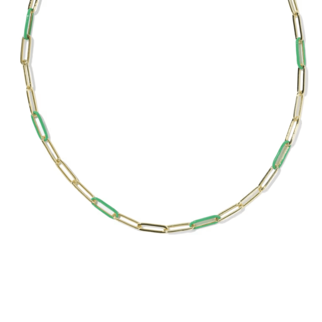 Courtney Enamel Link Necklace - Lizzy G's Fine Gifts