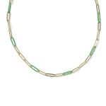 Courtney Enamel Link Necklace - Lizzy G's Fine Gifts
