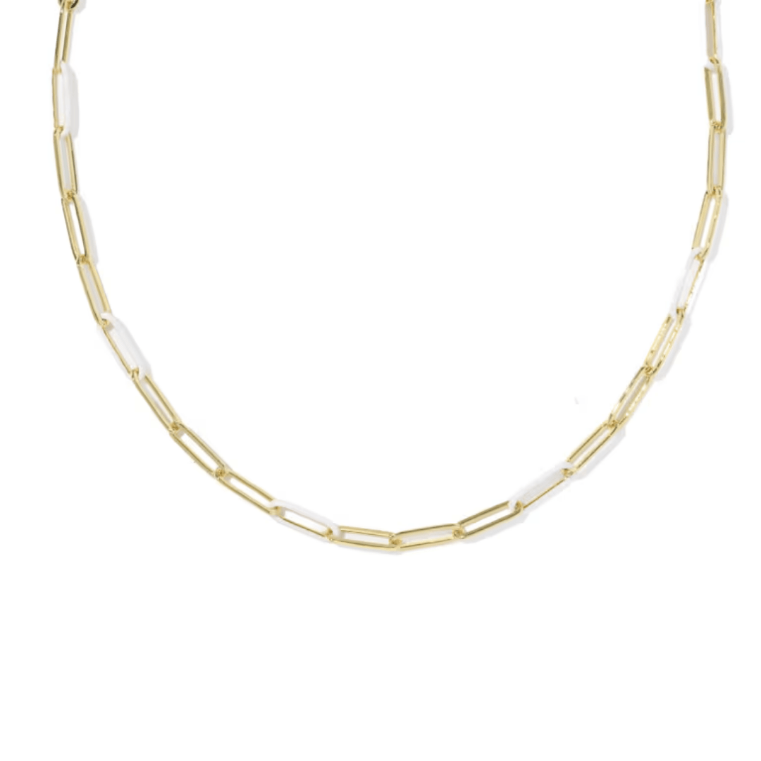 Courtney Enamel Link Necklace - Lizzy G's Fine Gifts