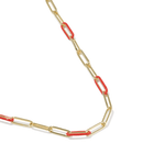 Courtney Enamel Link Necklace - Lizzy G's Fine Gifts