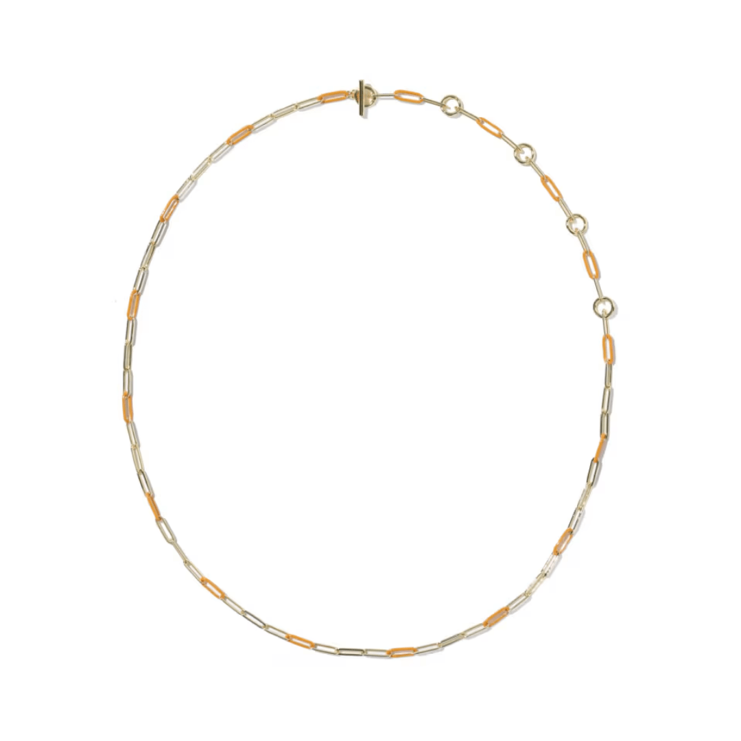 Courtney Enamel Link Necklace - Lizzy G's Fine Gifts