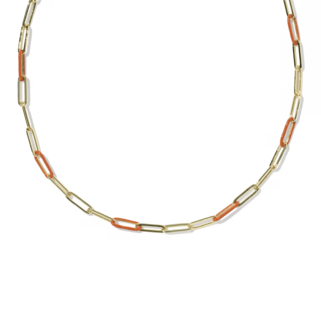 Courtney Enamel Link Necklace - Lizzy G's Fine Gifts