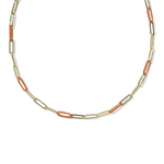 Courtney Enamel Link Necklace - Lizzy G's Fine Gifts