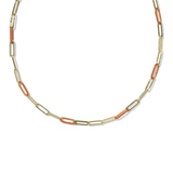 Courtney Enamel Link Necklace - Lizzy G's Fine Gifts