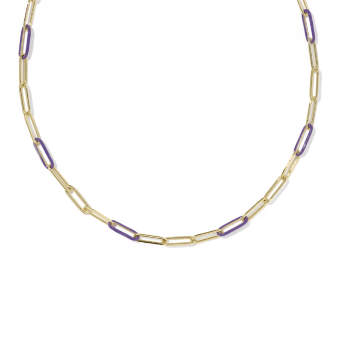 Courtney Enamel Link Necklace - Lizzy G's Fine Gifts