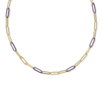 Courtney Enamel Link Necklace - Lizzy G's Fine Gifts