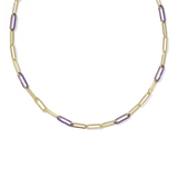 Courtney Enamel Link Necklace - Lizzy G's Fine Gifts