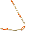 Courtney Enamel Link Necklace - Lizzy G's Fine Gifts