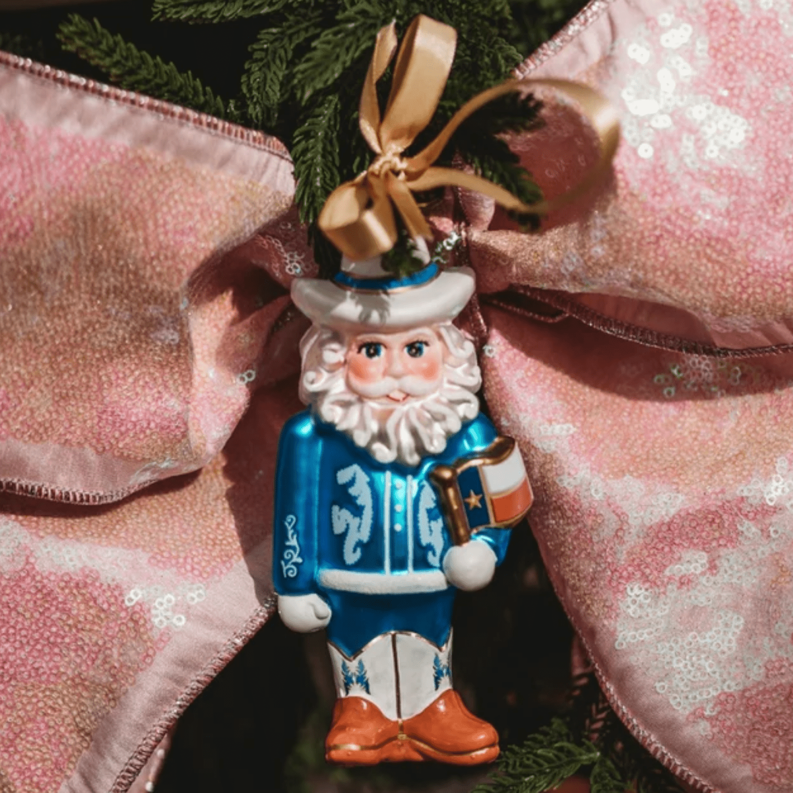 Cowboy Nutcracker Christmas Ornament - 2025 - Lizzy G's Fine Gifts