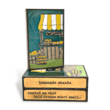 Creating Happiness - 300 - Copper Art Block - Lizzy G's Fine Gifts