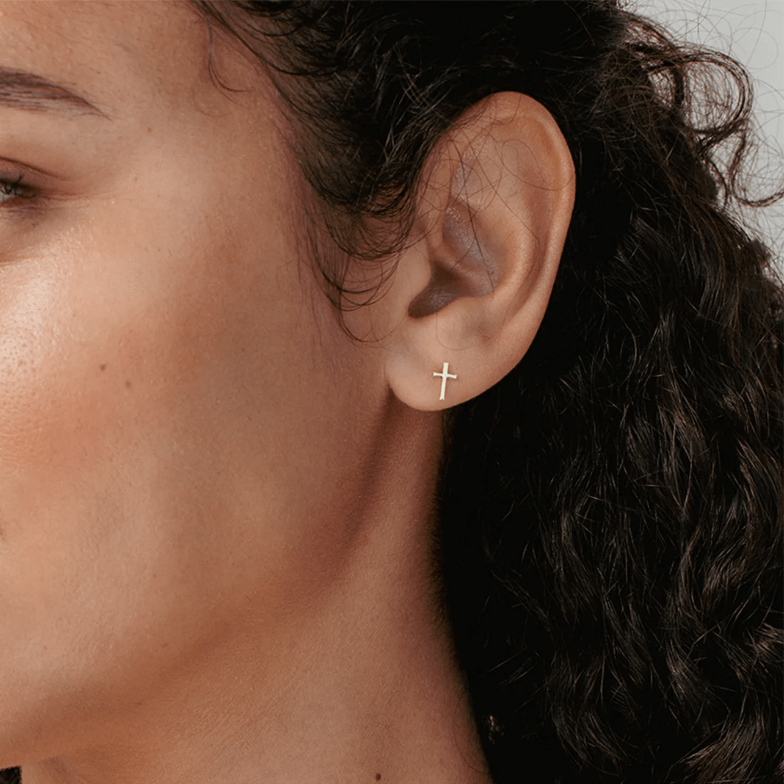 Cross Mini Stud Earrings - Lizzy G's Fine Gifts
