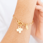 Cross Paperclip Bracelet - Lizzy G's Fine Gifts