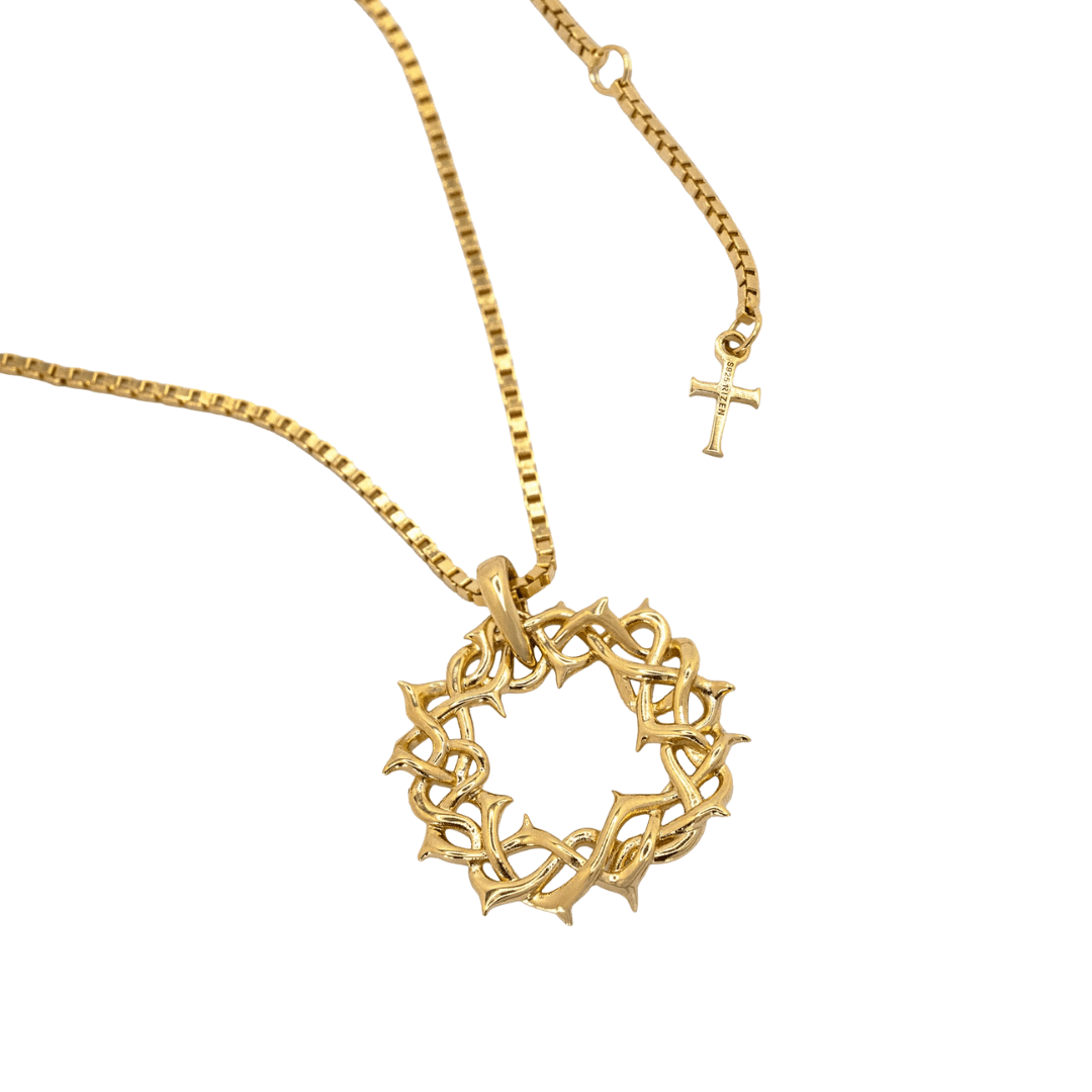 Crown of Thorns Large Pendant Necklace - Lizzy G's Fine Gifts