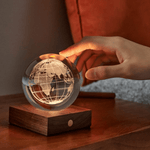 Crystal Light - World Globe - Lizzy G's Fine Gifts