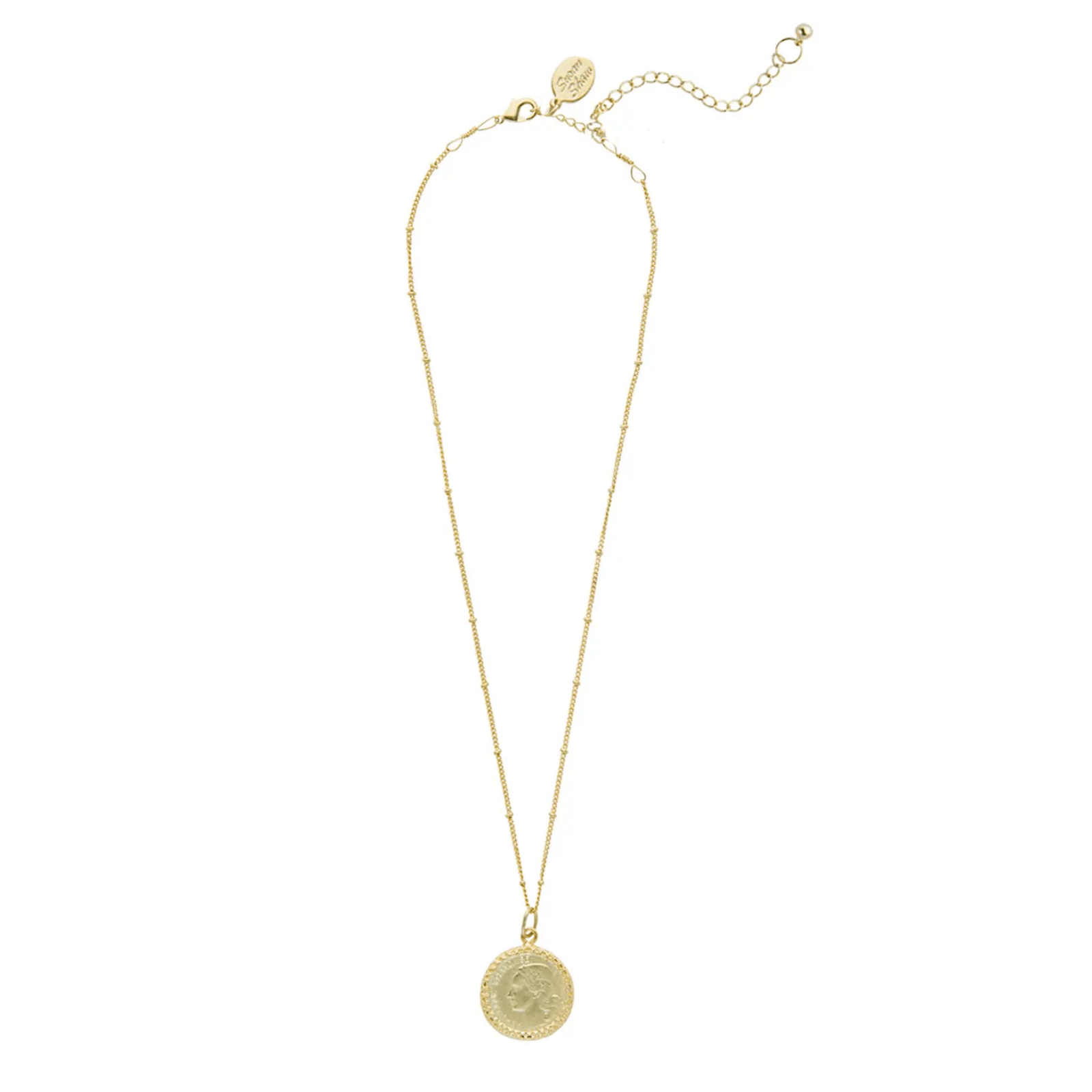 Dainty Gold Coin Necklace - Lizzy G's Fine Gifts
