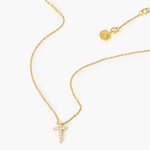 Dainty Luminous Cross Pave Necklace - Lizzy G's Fine Gifts