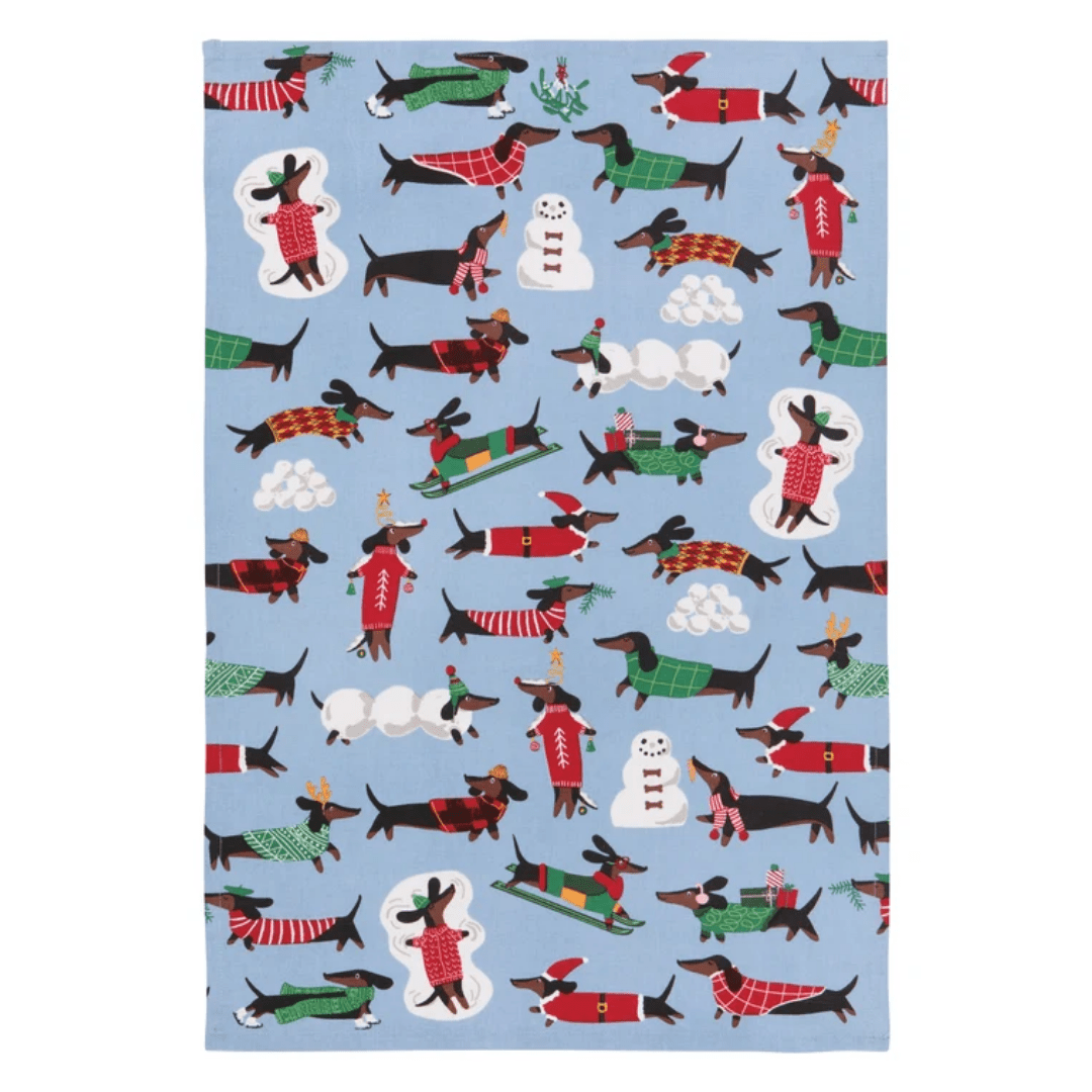 Dashing Dachshunds Dish Towel - Lizzy G's Fine Gifts
