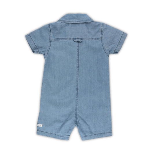 Denim Button Up Romper - Lizzy G's Fine Gifts