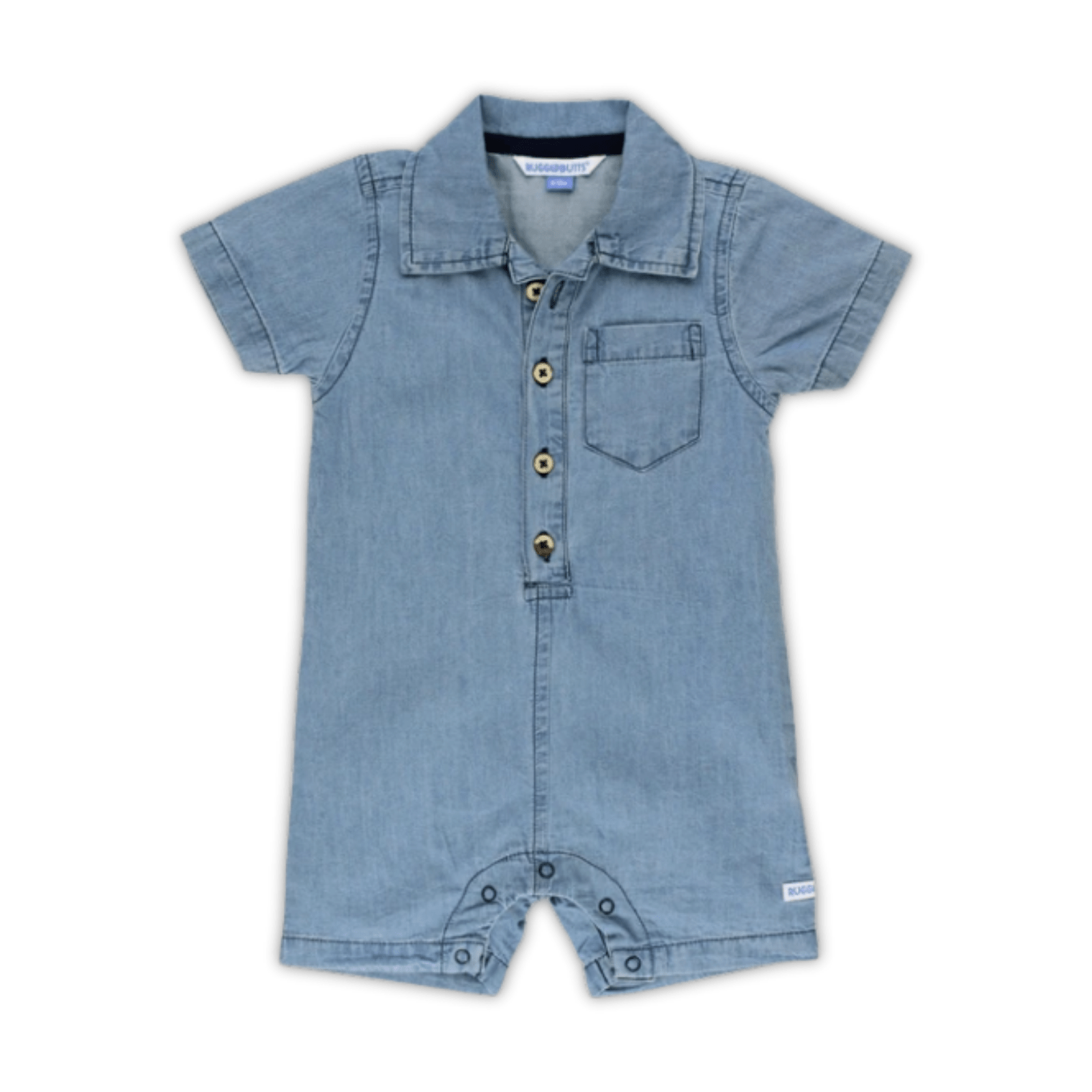 Denim Button Up Romper - Lizzy G's Fine Gifts