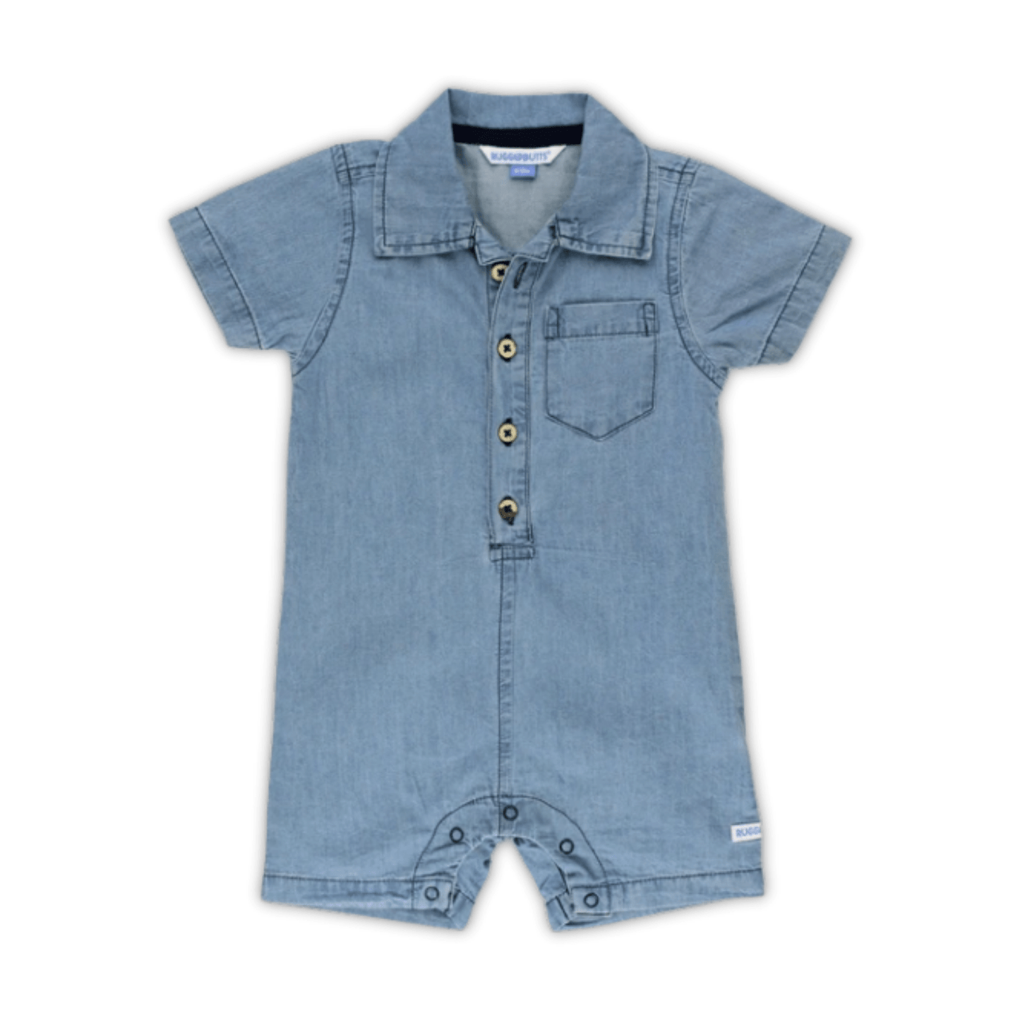 Denim Button Up Romper - Lizzy G's Fine Gifts