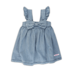 Denim Flutter Bow Dress - Lizzy G's Fine Gifts